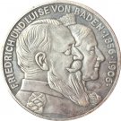 German 1906 5 Mark coin copy 38mm
