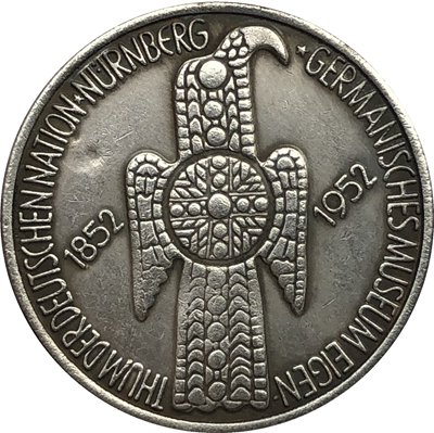 Germany 1952 5 DEM copy coin 29MM