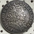 1695 German Thaler - Friedrich III 2/3 Thaler coins COPY 38mm 1695 German Thaler - Friedrich III 2/3 Thaler coins COPY 38mm