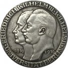 German 1910 3 Mark coin copy 33mm