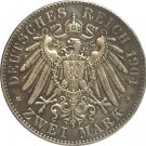 German 1904 2 Mark coin copy 28MM