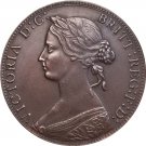 UK 1862 1 Penny coin copy 31mm