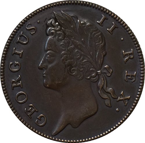 1736 Ireland coins COPY 27.5MM