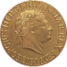 24 - K gold plated 1818 United Kingdom 1 Sovereign - George III coins copy