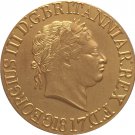24 - K gold plated 1817 United Kingdom 1 Sovereign- George III coins copy