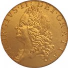 24 - K gold plated 1760 United Kingdom 1 Guinea - George II coins copy