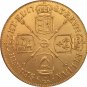 24 - K gold plated 1723 United Kingdom 1 Guinea- George I coins copy