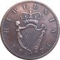Ireland George III 1/2 Penny 1775 coins copy