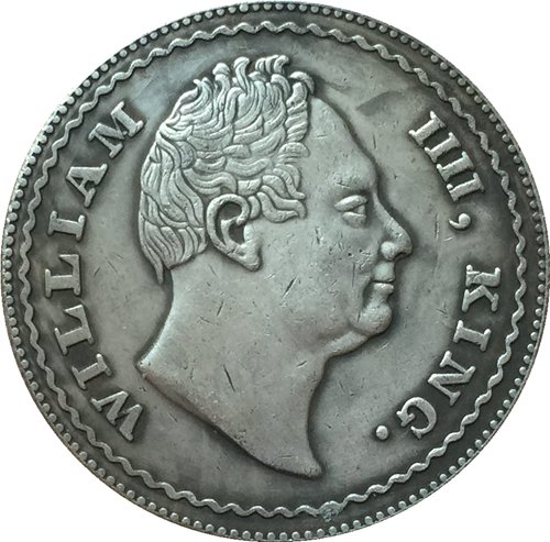British 1834 1 Rupee coin copy 30.74mm