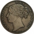 UK 1847 1 Crown - Victoria 1st portrait copy coins UK 1847 1 Crown - Victoria 1st portrait copy coins