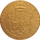 24 - K gold plated 1750 United Kingdom 1 Guinea- George II coins copy