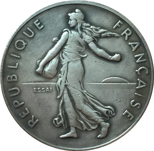 1959 France 2 francs coins COPY