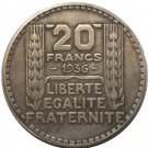 1936 FRANCE 20 F COIN COPY
