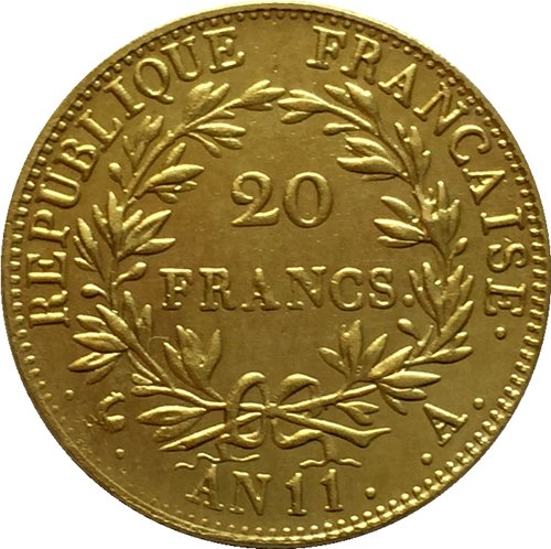 France 20 Francs - Napoleon I 1802 coins copy