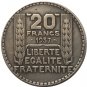 1937 FRANCE 20 F COIN COPY