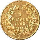 1863 France 5 Francs - Napoleon III coins copy 1863 France 5 Francs - Napoleon III coins copy