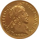 24 - K gold plated 1641 France Louis XIII coins copy 24 - K gold plated 1641 France Louis XIII coins copy