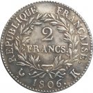 France napoleon I 1806 K 2 Francs coins copy