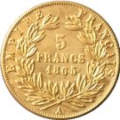 1865 France 5 Francs - Napoleon III coins copy 1865 France 5 Francs - Napoleon III coins copy
