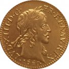 24 - K gold plated 1640 France Louis XIII coins copy