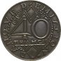 French 1958 40 Francs coin copy 27mm