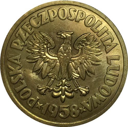 1958 Poland Brass coins COPY 29mm