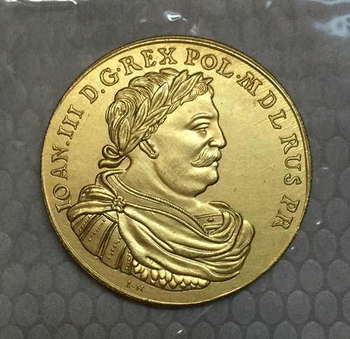 24-k Gpld-Plated 1674-1696 Poland coins COPY