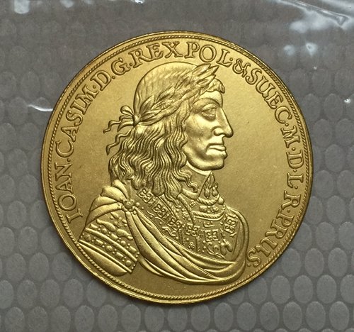 24-k Gpld-Plated 1660 Poland coins COPY 42mm