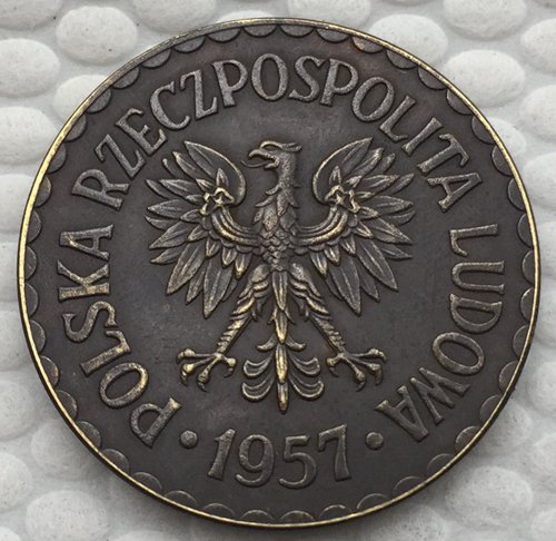 Poland 1957 COIN COPY 25mm
