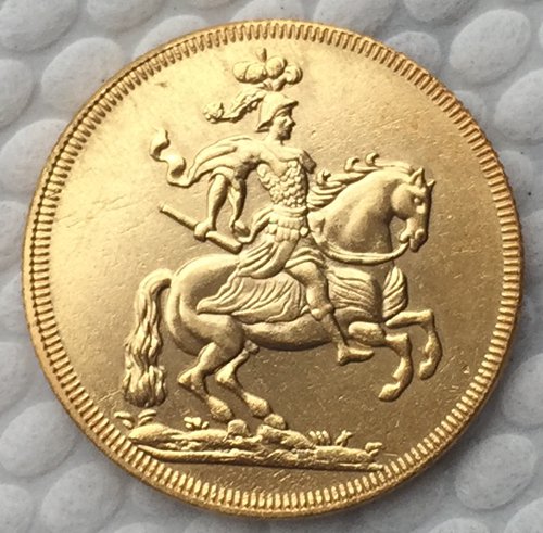 24 K gold plated Poland 1697 COIN COPY 23.3mm