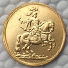 24 K gold plated Poland 1697 COIN COPY 23.3mm