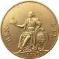 24 K gold plated Poland 1709 COIN COPY 24.5mm