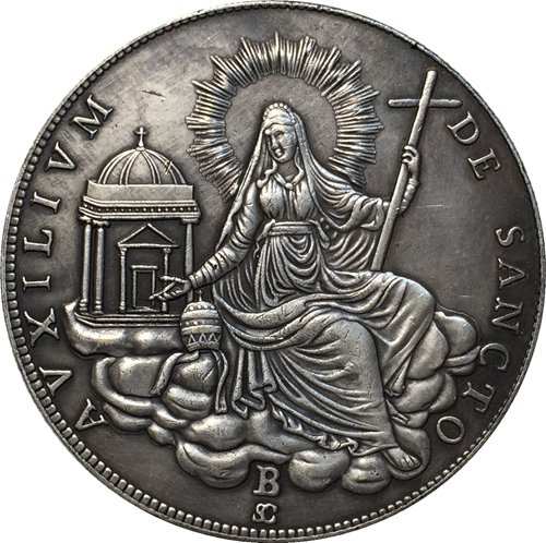 Italy 1829 1 Scudo copy coins 41MM