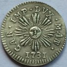Italy 1 Soldo Charles IV 1731 copy coins Italy 1 Soldo Charles IV 1731 copy coins