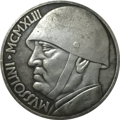1943 Italy 20 Lire coins COPY 35.5MM