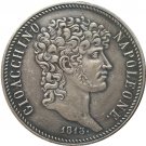 Italian states 1813 5 Lire - Joachim Murat copy coins