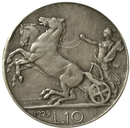1929 Italy 10 lire COINS COPY