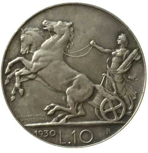 1930 Italy 10 lire COINS COPY