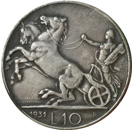 1931 Italy 10 lire COINS COPY