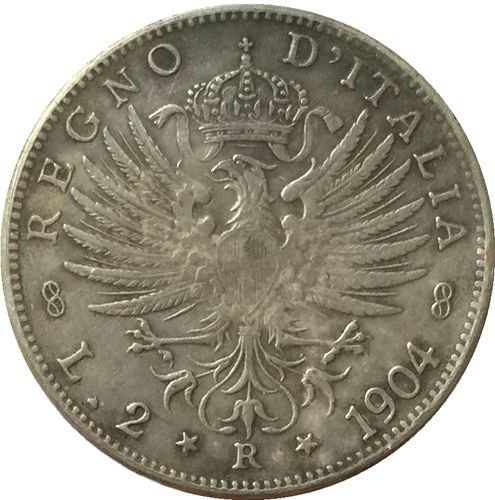 1904 Italy 2 lire COINS COPY