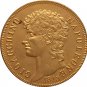 24 - K gold plated 1813 Italian states 40 Lire - Joachim Murat coins copy