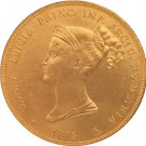 24 - K gold plated 1815 Italian states 40 Lire - Maria Luigia coins copy