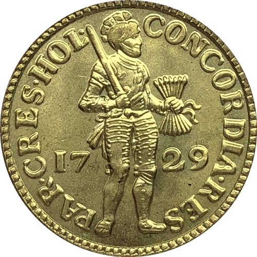 Netherlands 1729 1 Dukaat copy coin 21.8MM