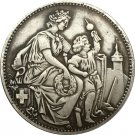 Switzerland 5 Franken Shooting Festival 1865 coins copy