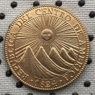 1824 Central American Republic 8 Escudos coins 35mm