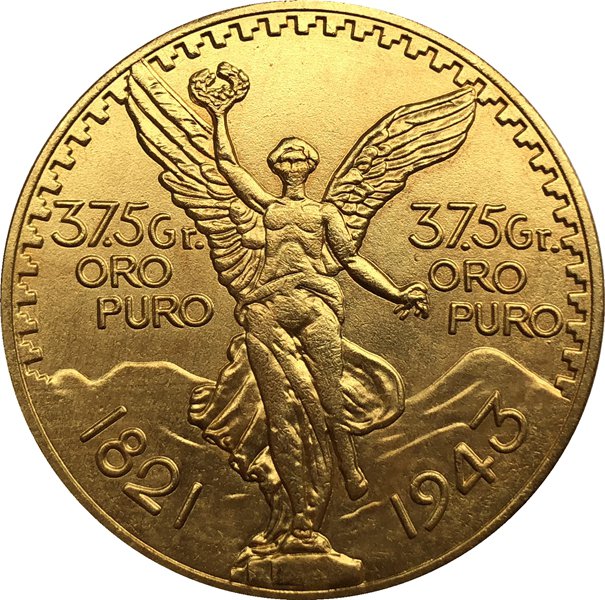 1943 Mexico 50 Pesos coins COPY 37mm