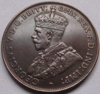 1930 Australia One Penny Coin Copy 100% coper