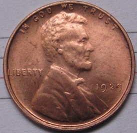 1929 Lincoln Penny Coins Copy 95% coper