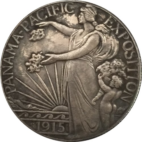 1915 United States Half Dollar (Panama-Pacific Exposition) coins COPY 30.6MM