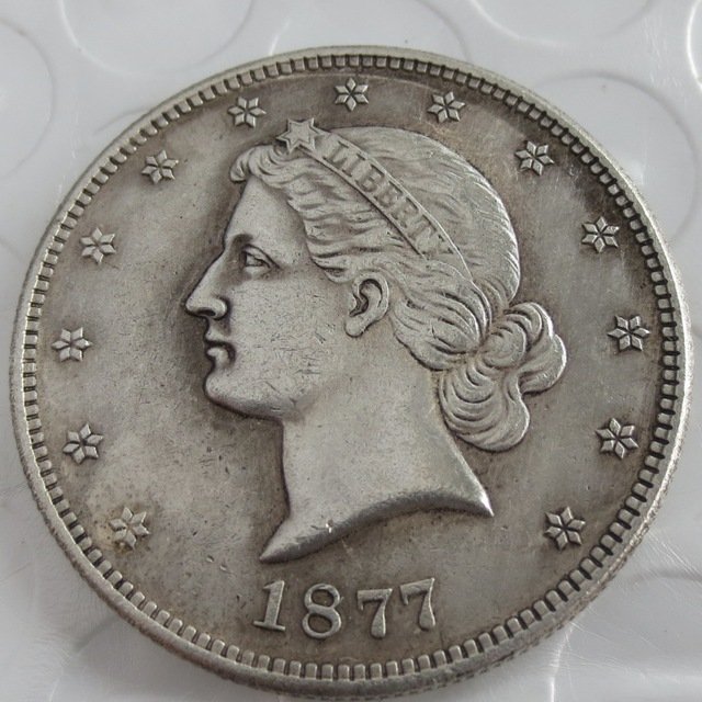 US 1877 Paquet Liberty Half Dollar Patterns copy coin